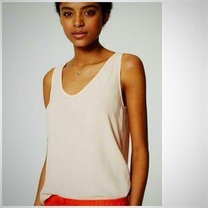 Loft Sz XS Pink Shimmer Vintage Racerback Tank